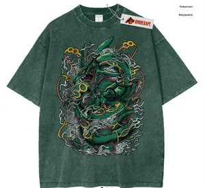 Rayquaza Vintage T-Shirt, Anime Graphic Tee for Fans Unisex S-5XL