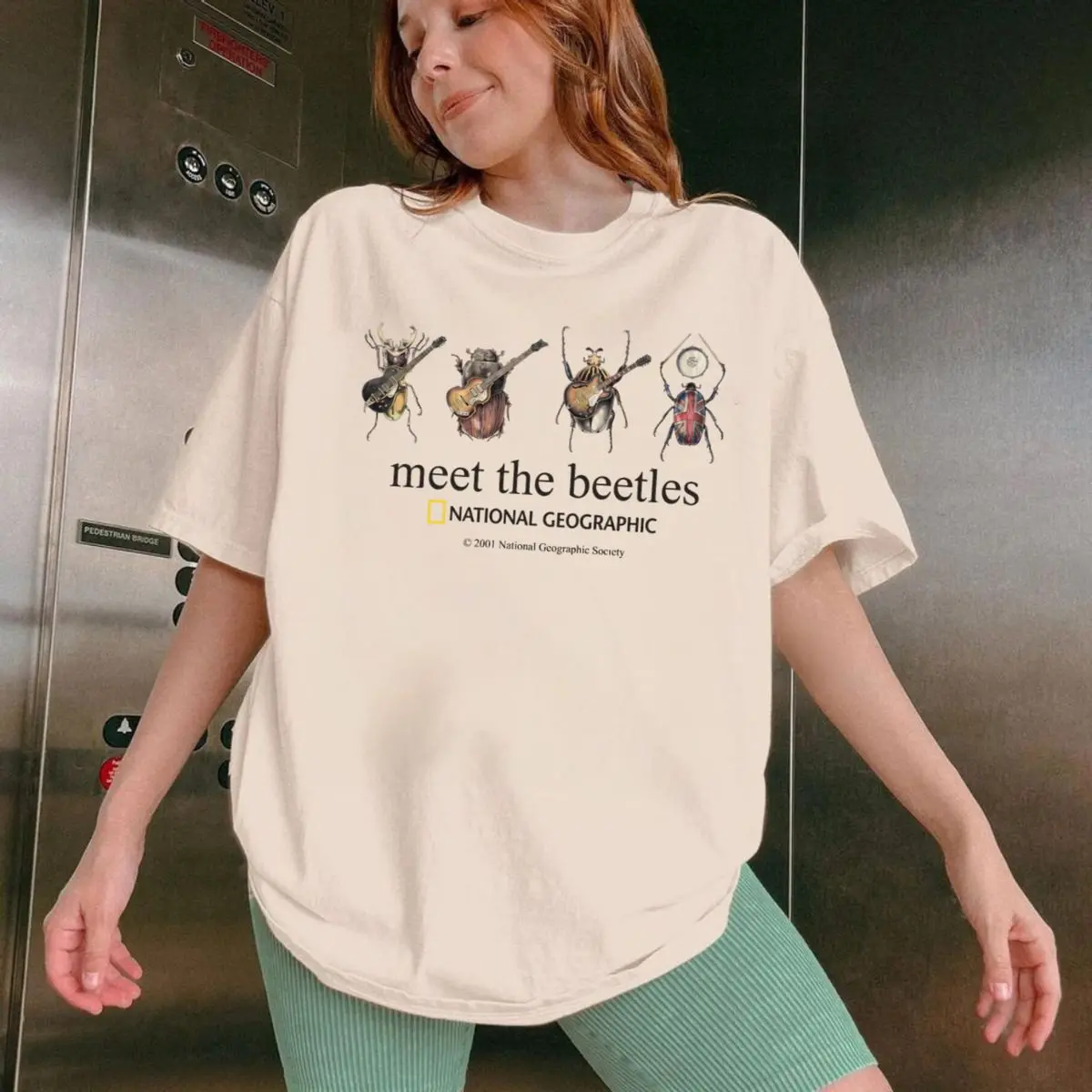 Comfort Colors Vintage National Geographic “Meet The Beetles” T Shirt – Retro Nature Graphic Tee, Classic Wildlife Style Shirt , Unisex Crew Neck Top, Casual Clothing