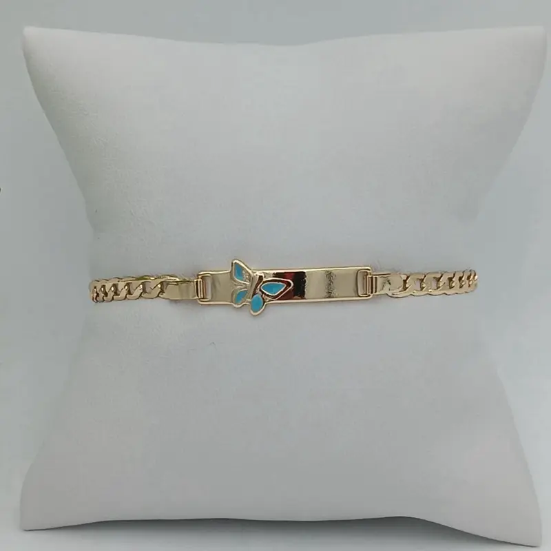 #1259 Pulseras  niños small diferentes estilos Laminado 14k capas en Oro Real Alta Calidad y Uso Diario