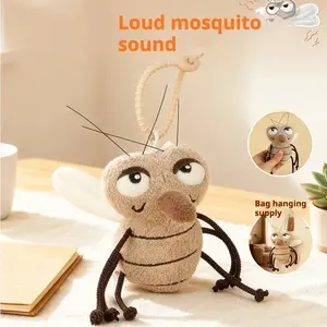 Plush Toy Mosquito Sound Effect, Pressable Buzzing Noise Stress Relief Doll, Bag Charm Plushie, Fun and Relaxing Companion, Sensory Stress Reliever