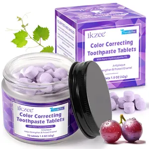 Ikzee Mint Portuguese Toothpaste Tablets 70 Count, Contains 5% Nano Hydroxyapatite, Oral Care Mouthwash, Suitable for Adults & Kids over 7 Years