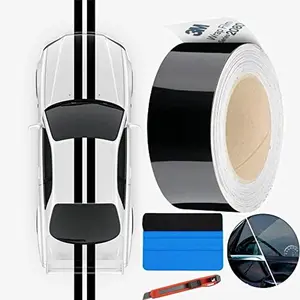 Wrap Black Gloss G12 2080 1080 Out Chrome Delete Window Trim DIY Car Wrap