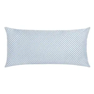 French Blue Diamonds Throw Pillow