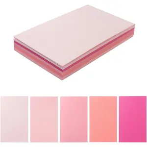 50 Sheets Colored Cardstock Paper 5 Colors, 250 GSM Heavy Card Stock for DIY Art Projects, Cards (Pink, 5x7)