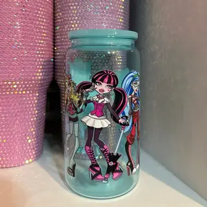 Acrylic Handmade Cup with Vibrant Character Design Perfect for Everyday Use