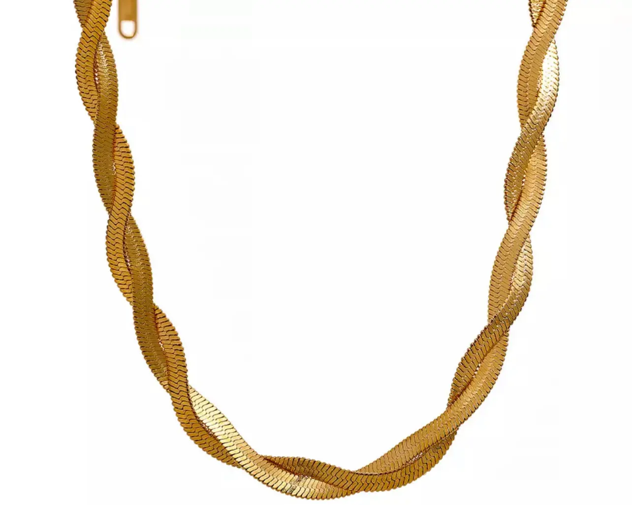 Twisted Herringbone Chain - Waterproof - Tarnish-free