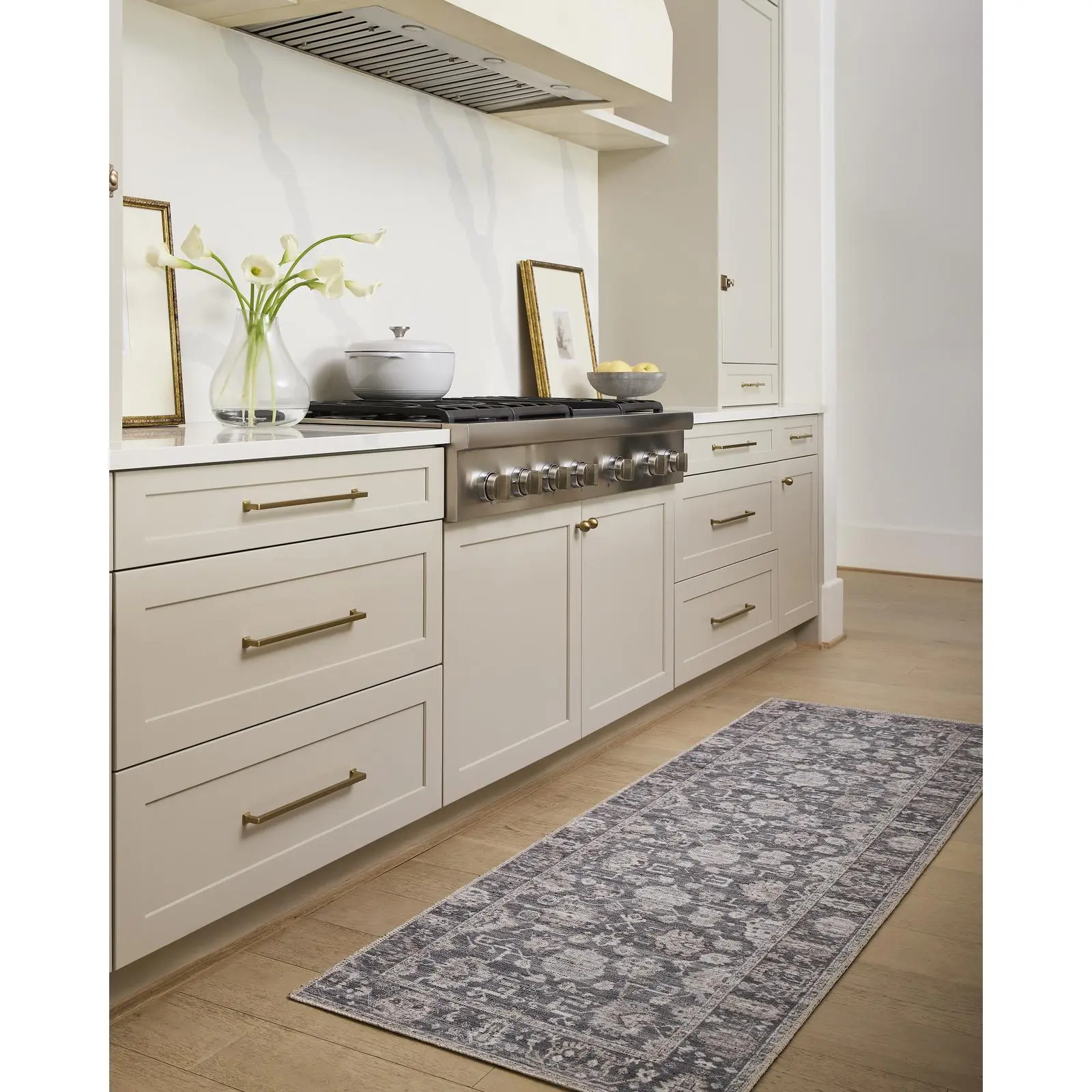 Becki Owens x Livabliss Zafira Washable Power Loomed Area Rug, Fade Flower