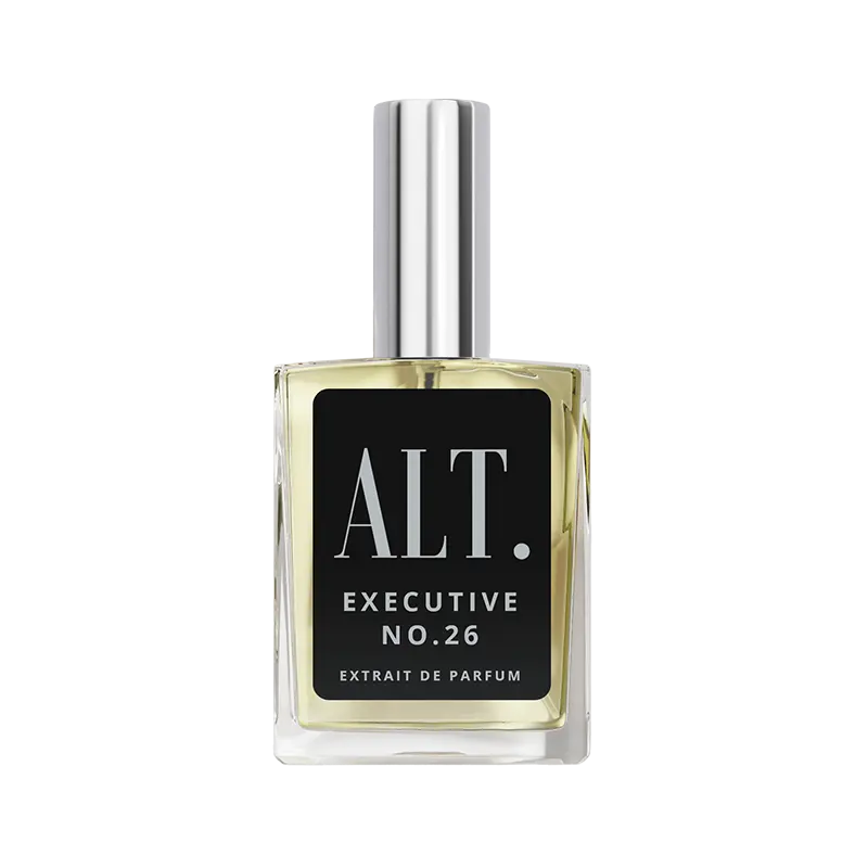 ALT. Fragrances Executive No. 26 Cologne for Men, Extrait de Parfum Spray 2 Fl Oz / 60ml, Long Lasting Woody Fruity Men's Fragrance with Pineapple, Bergamot, Blackcurrant, Birch, Oakmoss, Ambergris, Musk and Vanilla