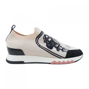 Pre-owned HERMÈS Cotton Small Leather Goods BOW BRIDES DE GALA39 Sneakers
