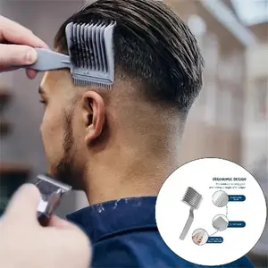 Professional Men's Hair Cutting Comb, Long Handle Barber Brush for Precision Cutting & Mixing, Essential Tool for Barbershop, Styler Hair Tool, Hair Cutting Accessories