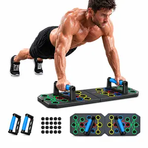 4-in-1 Multifunctional Push-up Board, Foldable Push Up Stand & Arc Trainer, Strength Calisthenics Resistance Equipment for All Users, Chest Abdominal Exercise, Fat Burning, Portable Gear for Home Gym Workout, Valentine's Day Gift