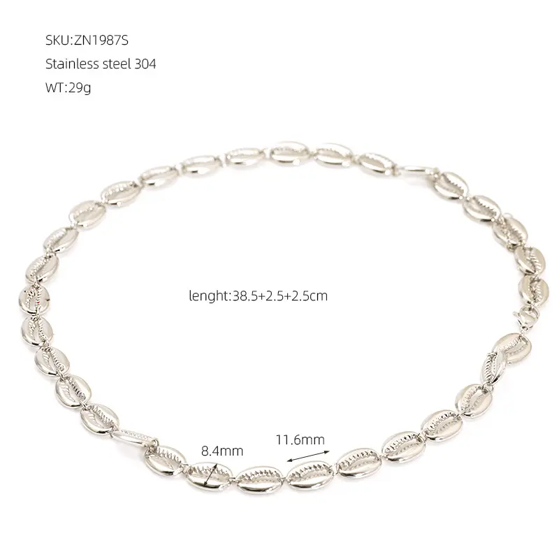 Steel Color Necklace