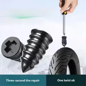 30-Piece Vacuum Tire Repair Kit with Spiral Nails, Quick Fix for Cars and Motorcycles, Self-Healing Tire Patch Tool, No Damage