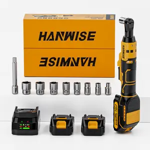 Electric Ratchet Wrench Set, Includes 2 X 2.0Ah Batteries, Charger, LED Work Light, 9 Socket Additions, Lithium-Ion Powered Tool for Heavy-Duty Automotive And Projects, Impact Driver Cordless, Ratchet Wrench Cordless, Mechanic Tool Automotive