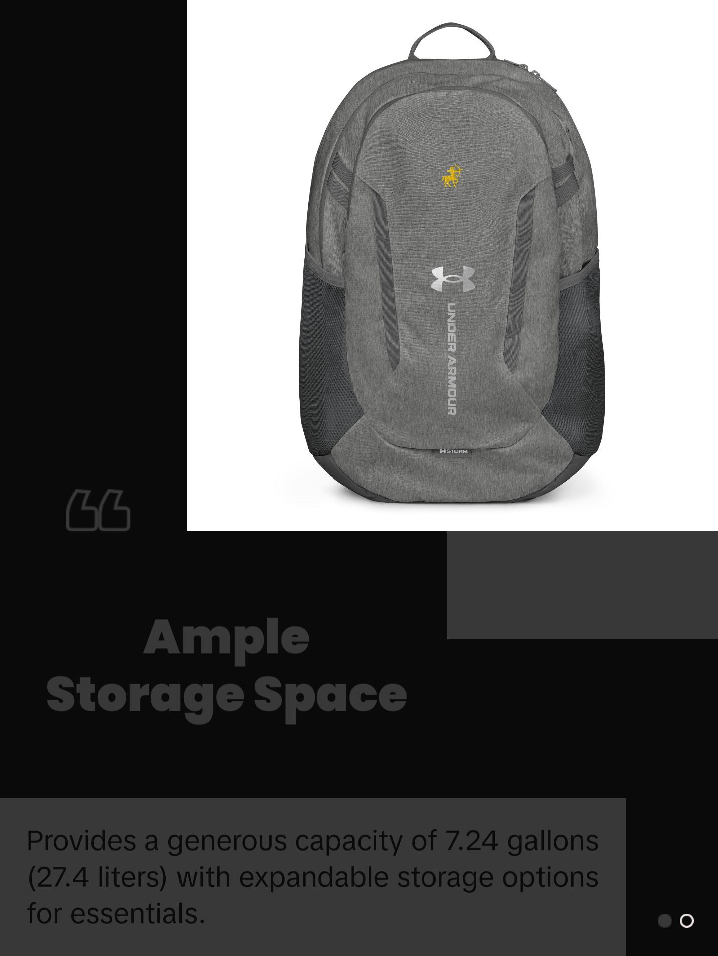 Centaur Under Armour® Backpack Centaur Under Armour® Backpack