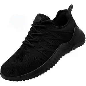 Steel Toe Shoes for Women Lightweight Comfortable Slip Resistant Safety Work Sneakers Cushion Puncture Proof Shoes Indestructible Shoe