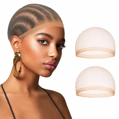 Gift- QTHAIR  Light Invisible Wig Caps for Women-2pieces