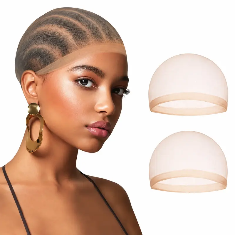 Gift- QTHAIR Light Invisible Wig Caps for Women-2pieces