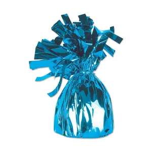 Balloon Weights 6.2 oz Blue Foil Balloon Weight 12 PACK #84444