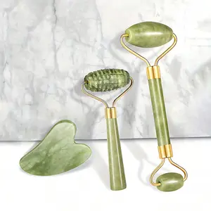 Jade Beauty Massage Roller Tool, Facial Slimming & Relaxing Massager, Skincare Accessory for Women, Daily Use