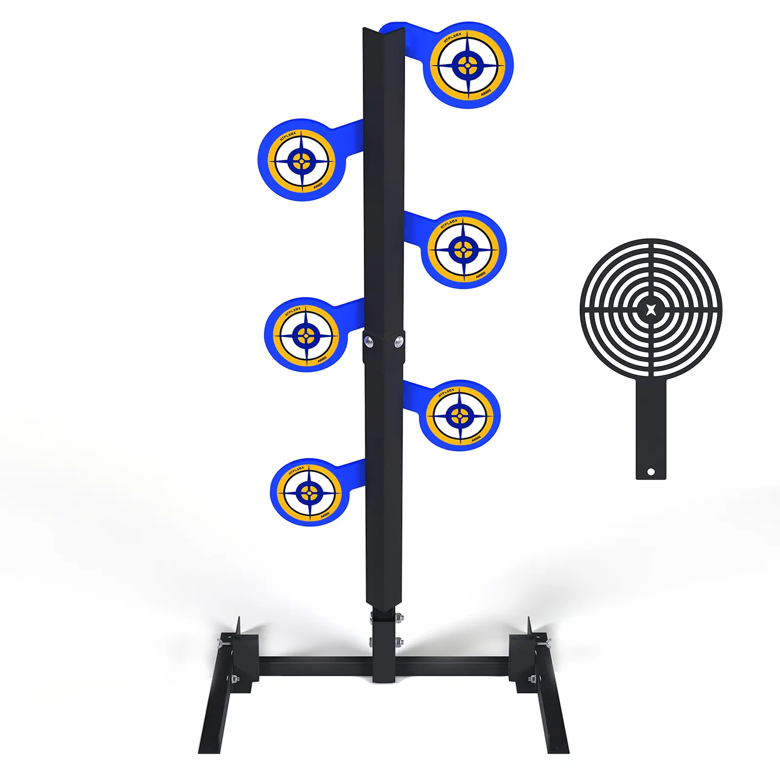 AR500 Dueling Tree Target Kit, 6'' x 3/8'' Thickness Steel Paddles, Steel Target for Shooting Sports Competition and Training