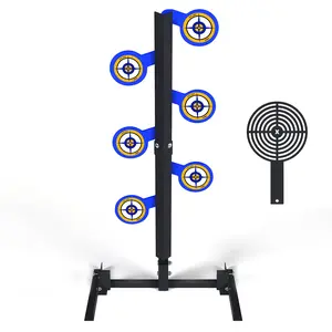 AR500 Dueling Tree Target Kit, 6'' x 3/8'' Thickness Steel Paddles, Steel Target for Shooting Sports Competition and Training