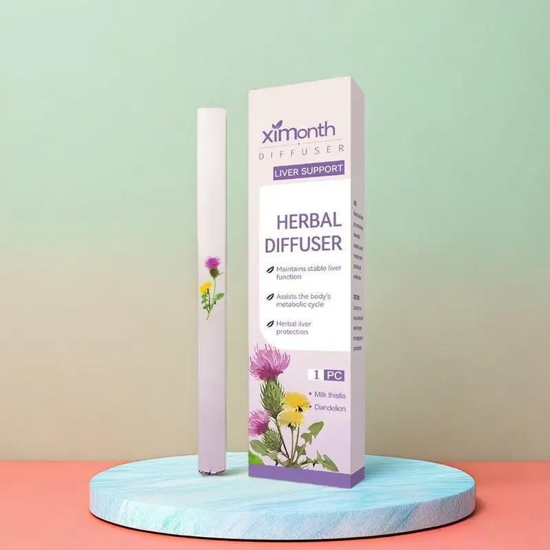 {Flash Sale 3   box}[4 in 1]Ximonth 4 flavors Herbal Diffuser Set with Mullein Thyme & Mint Extracts for Lung Cleanse Sleep Support 600 Uses Natural Remedies for Wellness