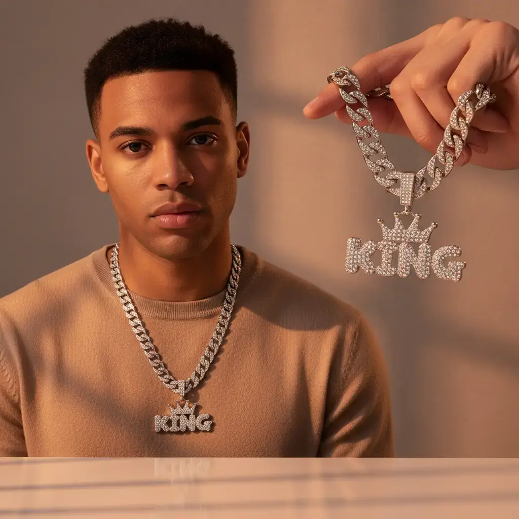 Long Cuban Style Miami Cuban Necklace - Silver Fashion Costume Jewelry Chain for Men, Daily Outfit Coordination, Birthday Gift for Boyfriend, Cuban Style Chain Necklaces，chains for men，man gift，hip hop jewelry，neck jewelry，cuban styl