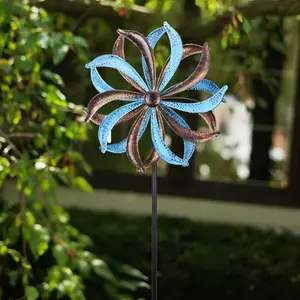 Wind Spinners Outdoor for Yard and Garden, Metal Large Wind Spinner & Sculptures 18.4 Inch, Garden Spinner Windmills for Yard Decor Gifts for Family Friends