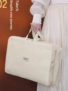 7-In-1 Travel Organizer Bag, Multi-Layer Foldable Clothes Storage, Durable Memory Cloth Luggage Organizer, Handle Design, 3 Colors Available