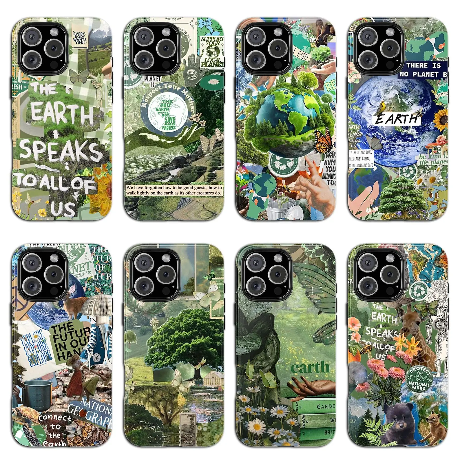 Earth Day Phone Case Planet Environmental for iPhone 17Pro, 16, 15, 14, 13, 12