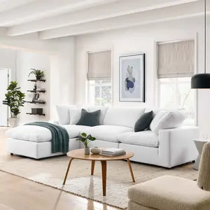 Cozy Collection Plush Modular 4 Piece Sectional