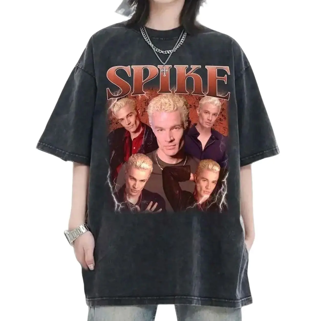 Spike Buffy The Vampire Slayer Vintage T-Shirt, Gift For Woman and Man Unisex T-Shirt