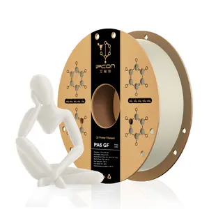 iPCON PA6 GF 250g Trial Size 3D Printing Filament, 1.75mm Random Color Glass Fiber Reinforced PA6 High Speed Printing Filament, Ultra Low Warping & Super Layer Strength, Highly Accurate & Wear Resistant PA6-GF Printer Filament for Testing, Small Projects
