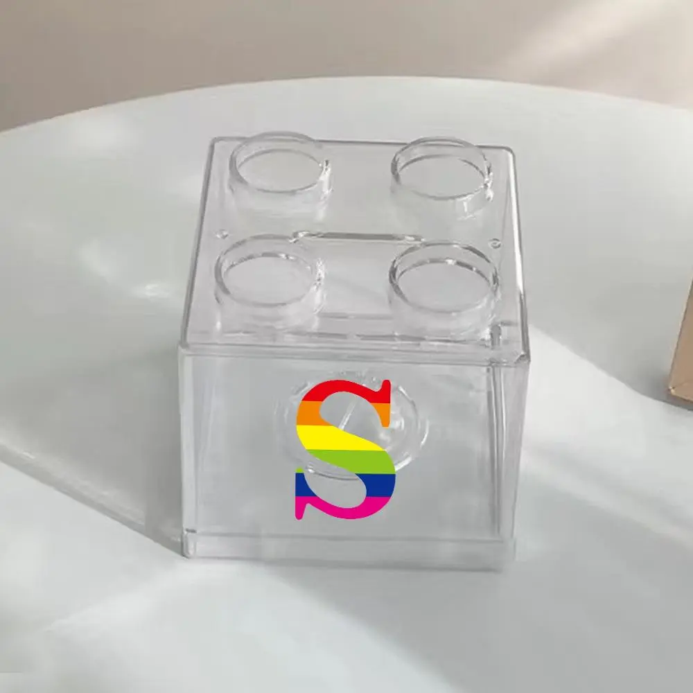 Clear Building Block Money Box, 1 Count Stackable Brick Piggy Bank, Transparent Coin Bank for All Ages with Removable Bottom for Easy Withdrawal, Cash Coin Jar, Money Savings Box, Decor