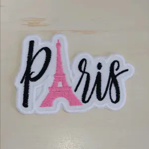 Paris Eiffel Tower Iron On Embroidered Patch