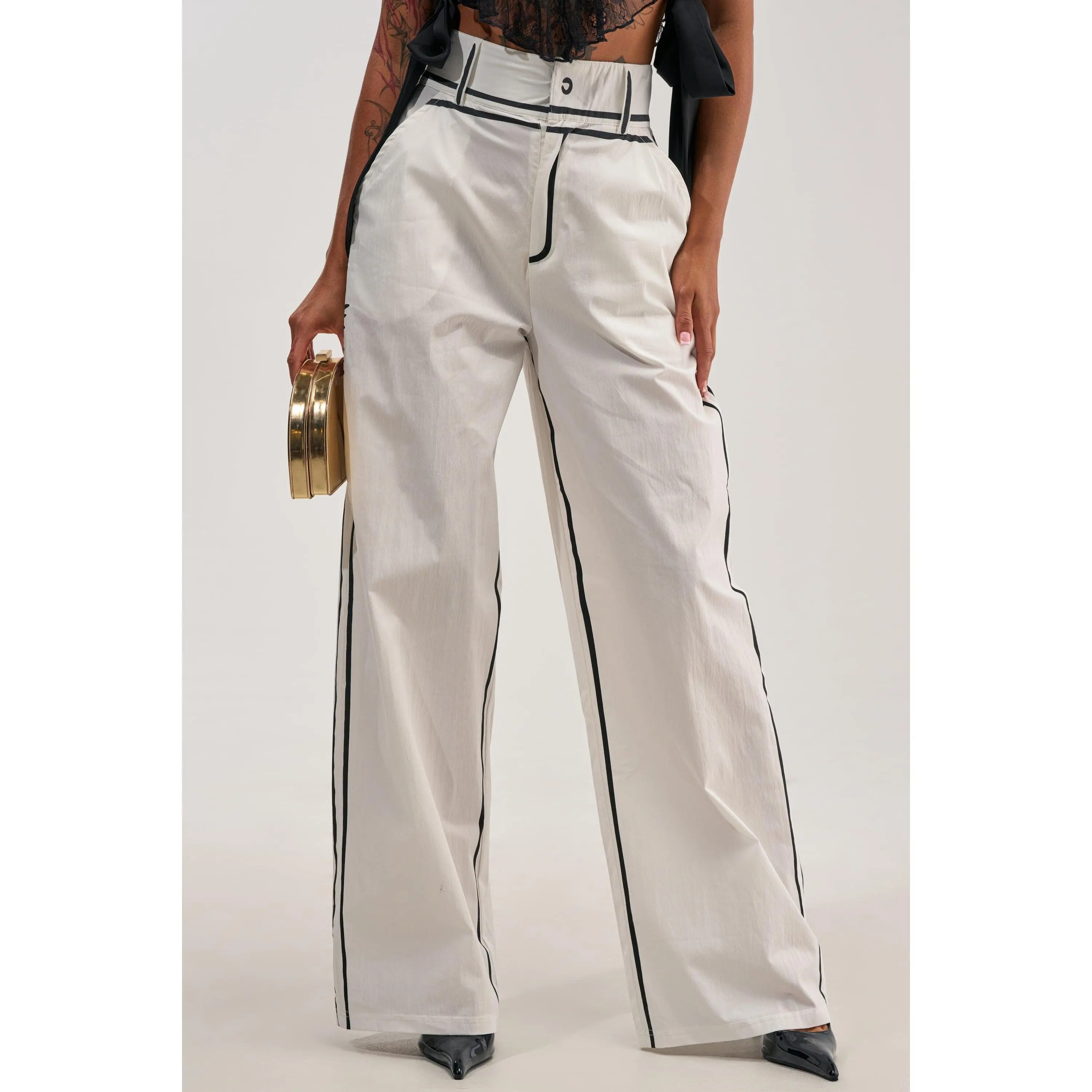 BLANK SPACE HIGH WAIST PALAZZO PANT