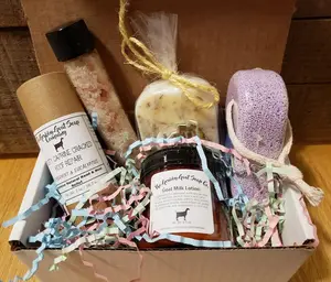 Foot Care Pedicure Spa Box Self Care Pamper Gift Set for Girlfriend Wife Mom Friend Coworker Birthday Thank You Gift Under 30