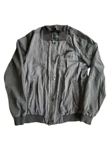 AllSaints Moto Jacket – Distressed Grey | Slim Fit | Size M