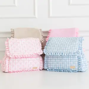 Ruffled Nylon Diaper Bag