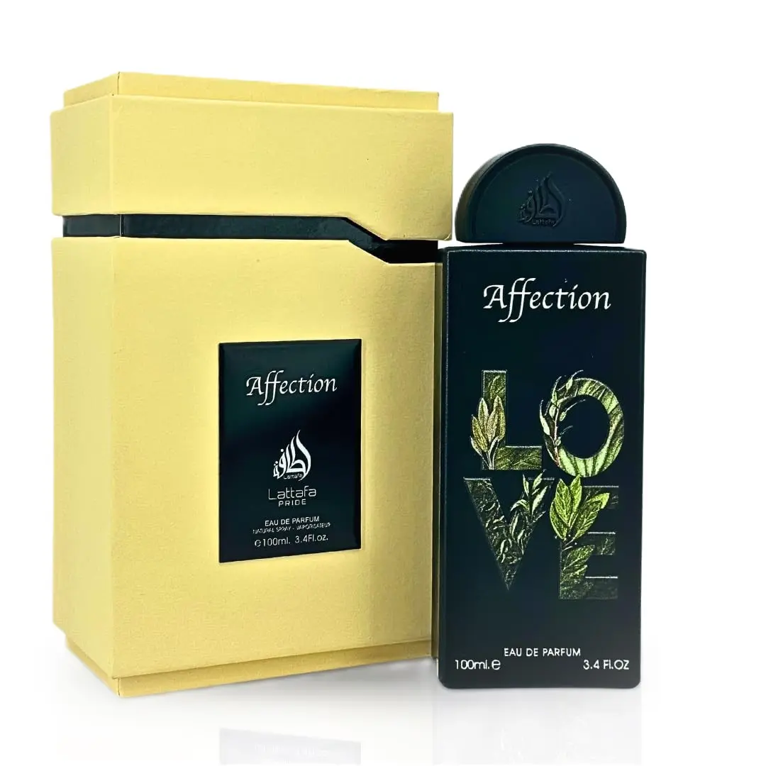 Lattafa Affection Eau de Parfum, Long-Lasting Unisex Spray, Aromatic Powdery Floral, Fruity, and Woody Scent with Vanilla Notes, 3.4 fl oz, Aromatic Floral, Floral Fruity Woody