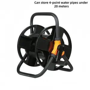 Home Car Wash Hose Storage Rack, Stores Up to 20m 4-Inch Hose, Coiled Hose Holder, Garden Soft Hose Reel Cart, Gardening Essential
