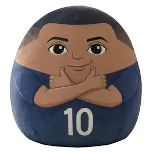 Soccer Star Pillow Plush with Soccer Jersey 10 Collectible Number 10 Cute Soccer Player Pillow Room Decor for Fans