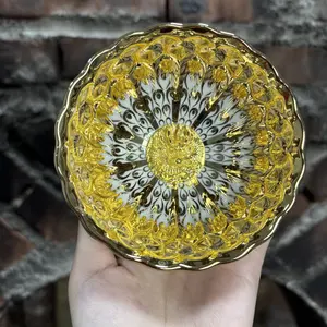 Luxury Gold - Plated Chinese Porcelain Teacup | Intricate Floral & Dragon Design