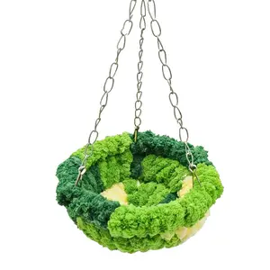 Hanging Bird Cage Bed, Parrot Hammock Nest, Suitable for Parrots, Cages, Love Birds, Hamsters, Easy Assembly