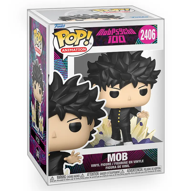 Funko POP Anime: Mob Psycho 100 - Mob Shigeo Vinyl Figure with Epic Collectibles Premium Box Protector Included