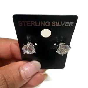STERLING SILVER 5MM CZ STUD EARRINGS modern jewelry