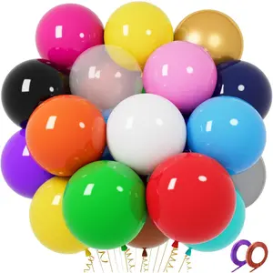 32Pcs Big Balloons 18 Inch Assorted Colors, Round Large Latex Party Balloons for Birthday Wedding Decorations.