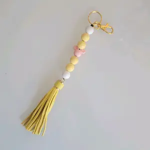 Purse/Backpack Charm - Yellow/Pink Mouse
