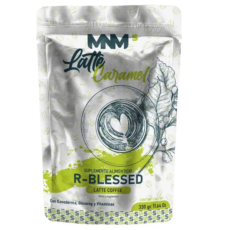 MNM’s R- Blessed Latte Caramel Coffee-Dietary Supplement with Ganoderma, Ginseg & Vitamins (330g)